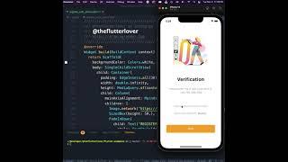 Flutter UI | Register with Phone Number - Day 47 #shorts