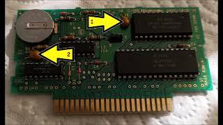 Changing capacitors on "Super NES " cartridges