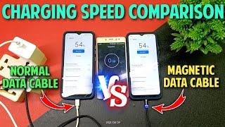 Magnetic Data Cable Charging Speed Comparison with Normal Data Cable | Sallu Tech