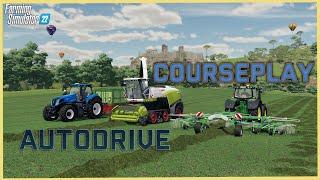 Farming Simulator 22  courseplay и autodrive - Завоевать поле 31 - Грузим силос