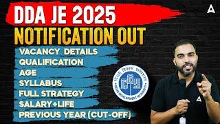 DDA JE 2025 | Official Notification Coming Soon | Diploma & B.Tech Eligible | Full Details By RK Sir