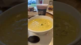 Broccoli Cheddar Soup Panera Bread #shorts #panerabread  #broccolicheddarsoup