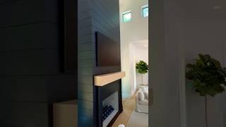 How to build a STUNNING 18’ tall fireplace #gotitcoach #fireplace #shiplap