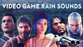 16 Minutes of RAIN SOUNDS in 50 GAMES (Unintentional ASMR)