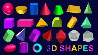 3D Shape Names | 20+ Three Dimensional Shape Names | Geometrical Shapes