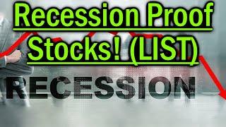 Recession Proof Stocks! (COMPLETE LIST)