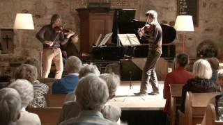 Daniel Rowland, Francesco Sica (violins)  & Irina Botan (piano) play Shostakowitch at Stift '14