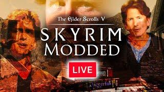 SKYRIM WITH 1000 MODS IS INSANE -  Perfectly Balanced Hardcore Skyrim Challenge #live