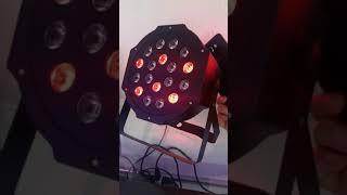 Refletor par 18 leds mini flat