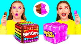 Bubble Gum vs Chocolate Food Challenge | Food Battle by BaRaDa Challenge