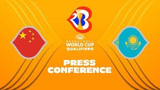 China v Kazakhstan - Press Conference | FIBA Basketball World Cup 2023 Asian Qualifiers