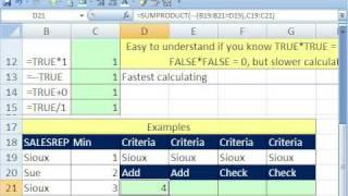 Excel Magic Trick 314: Convert TRUE & FALSE to 1 and 0