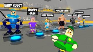 SECRET ALL BARRY PRISON RUN MORPHS in Barry Prison Escape ( #Scary #Obby )