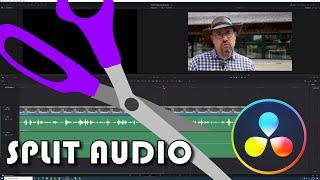 How to split audio in Resolve 17 Quick tutorial