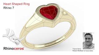 Heart shaped ring with SubD