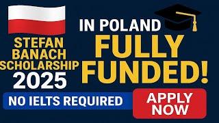 Study in Europe for Free Stefan Banach Scholarship 2025 for International Students #seo