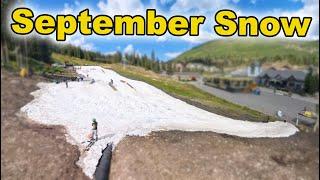 Snowboarding Colorado in September