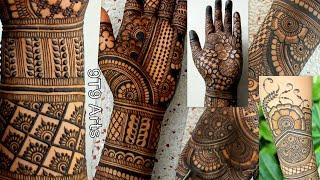 5 Best Karva Chauth mehndi designs | Easy mehndi design hands | Simple mehndi design | Dulhan mehndi