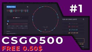 #1  FREE 0.5$  CSGO500 | FREE SKINS IN CS GO | CSGO GAMBLING SITES | 100% WITHDRAW | JACKPOT CSGO