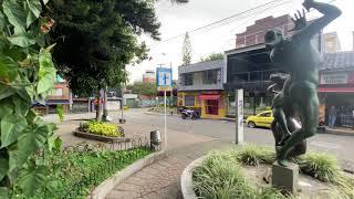 Lleras Park Medellin Colombia In The Daytime Walk Around 4K Sunday