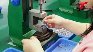 Factory manufacturing process display of micro motors from TT MOTOR