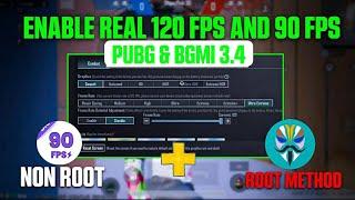 ENABLE 120 FPS & 90 FPS In 3.4 UPDATE IN Any Device Permanently | 100% Working Trick | BGMI /PUBG