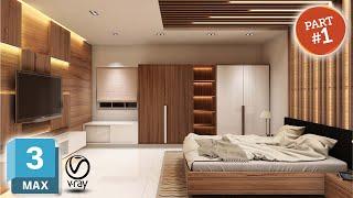 Part - 1 || Complete Bedroom Modelling in 3DS Max With V-Ray