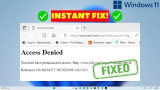 Fix Access Denied You Don't Have Permission To Access On This Server