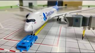 Airport Crash -- Plane Crash Stop Motion Animation Short Video (with sounds)