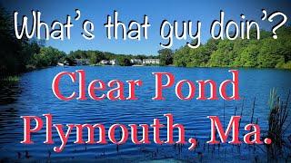 Fishing Clear Pond. Plymouth, Ma.