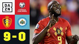 Belgien löst EM-Ticket mit Kantersieg: Belgien - San Marino 9:0 | EM-Quali | DAZN Highlights