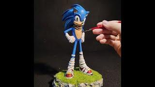 Create Sonic with clay / Sonic Boom /소닉붐 소닉 만들기 with Clay