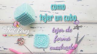 como tejer cubos a crochet / tejer formas cuadradas