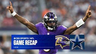 Ravens HOLD OFF Cowboys' late surge, improve to 21-1 against NFC in Lamar Jackson era | Game Recap