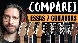 Comparativo: tocando os mesmos riffs em 7 guitarras!