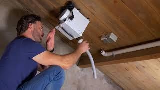 How to Install a Whole House Dehumidifier - DryFan - No water hose needed by Ecor Pro