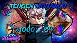 HOW MANY TENGEN MONARCH I CAN GET WITH X1000 TRAIT REROLLS | Roblox - Anime Vanguard