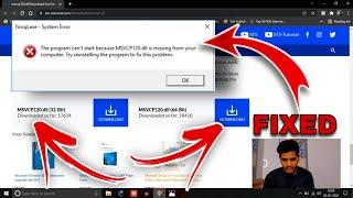 MSVCP120.dll missing error | msvcp140.dll missing windows 10 in Hindi