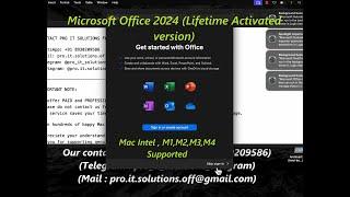 Install Microsoft Office 2024 on Mac (Intel/M1/M2/M3/M4) | Lifetime Activation | Pro IT Support