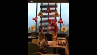 Клоун в Макдональдсе Ronald McDonald Борисполь 2016