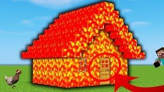 MAINKRAFT HOUSE FROM LAVA / 100% PROTECTION - GRIPHER TROLLING / HOW TO BUILD  MINECRAFT LAVA HOUSE