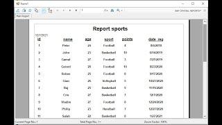 Programming in Visual Basic.net: Create Crystal Report from two tables using inner join  in VB. net