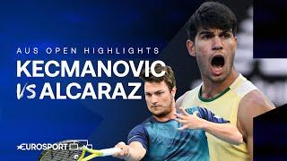 Miomir Kecmanovic v Carlos Alcaraz | Round Four | Extended Australian Open 2024 Highlights 