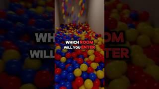️WHICH BACKROOMS ROOM WILL YOU ENTER - FOUND FOOTAGE️ #backrooms #shorts
