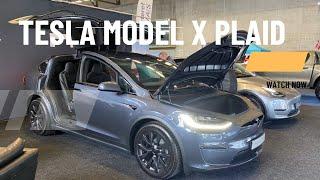 New TESLA MODEL X PLAID 2023 - FIRST LOOK & visual REVIEW. #tesla #2023 #teslamodelx