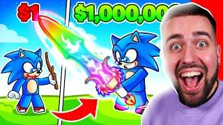 ÉPÉE 1 € vs ÉPÉE 1,000,000 € avec AMY sur ROBLOX ! ️