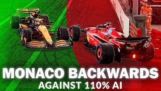 Can I Survive MONACO BACKWARDS VS 110% AI On F1 24?