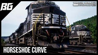 Horseshoe Curve w/ RailDriver | Norfolk Southern ES44AC | Train Sim World 2 (PC)