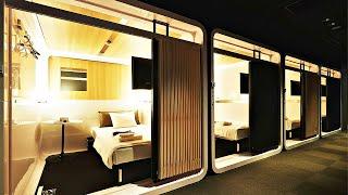 $45 Luxury First-class Capsule Hotel in Japan , Tokyo | FIRST CABIN ICHIGAYA