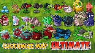 Plants VS Zombies Fusion - All Ultimate Plant fusion illustrations - Big Map 12 Line！